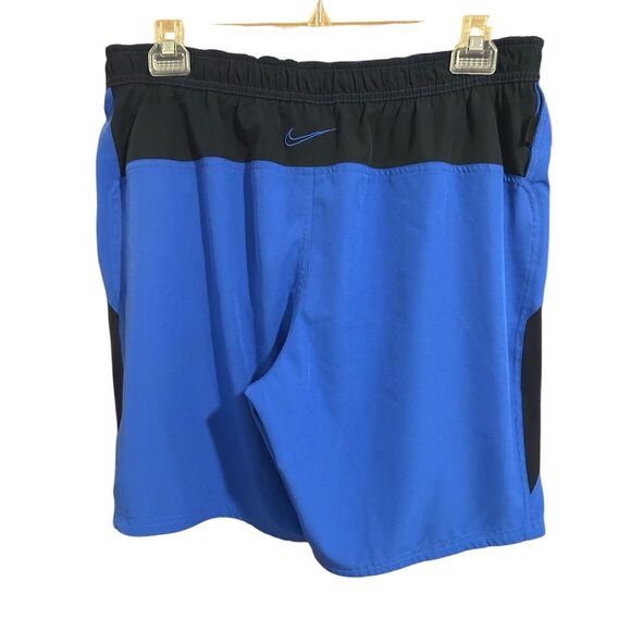 Nike Men’s Size L Blue & Black Swimwear Swim Trunks - Picture 3 of 11